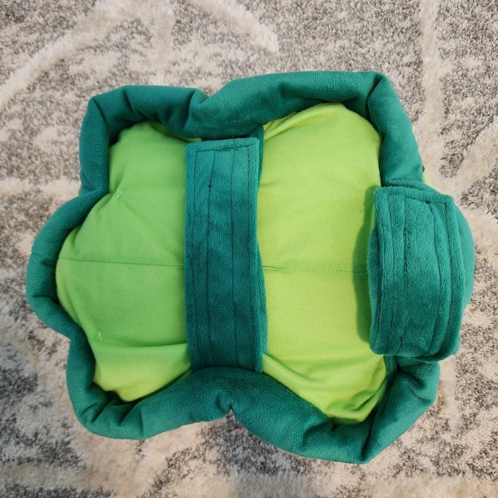 NWOT Dog Green Turtle Shell Halloween Costume Size Small / Medium S/M Hook Loop - Picture 3 of 7